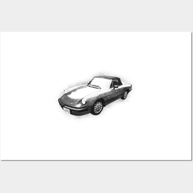 1986 Alfa Romeo Spider Quadrifo Glio Pininfarina Wall Art by TortillaChief